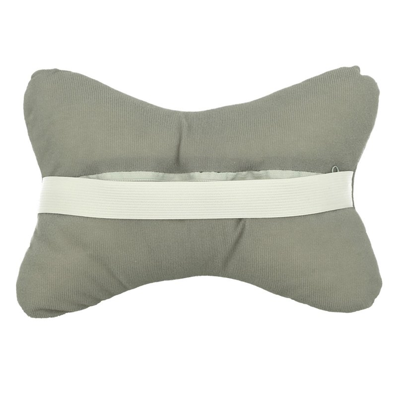 2 Pezzi Cuscini Poggiatesta Auto Ergonomici e Traspiranti Colore Grigio