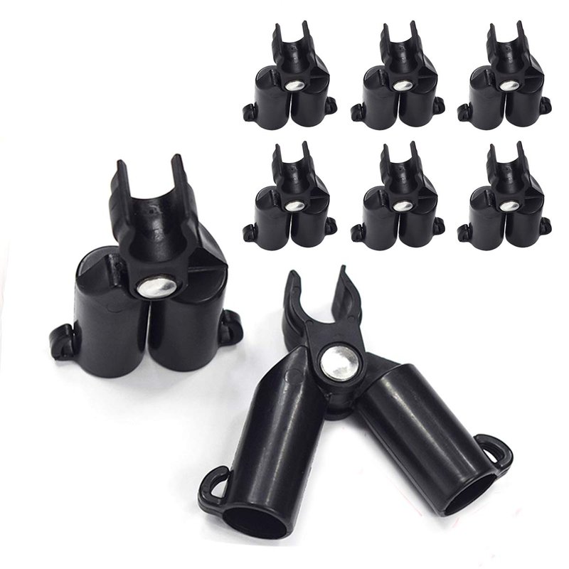 Set 8 Connettori Traliccio 11 mm Snodabili 70° con Forchetta