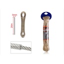 20 metri cavo stendibiancheria in acciaio rivestito PVC, diametro 3 mm