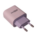 Alimentatore USB-C 20W PD bianco, caricatore rapido per smartphone e tablet