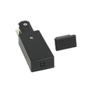 Kit Testa Connettore Alimentazione e Terminale Chiusura Per Binario Guida Monofase Colore Nero