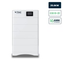 Kit 5 Moduli di Accumulo Impilabili Alta Tensione 25kWh LiFePO4 BMS Integrato, Inclusa Base e Box di Controllo, 100Ah, 252.6V, IP65, CEI 0-21 Garanzia 10 Anni SKU-120025