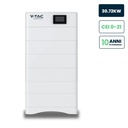 Kit 6 Moduli di Accumulo Impilabili Alta Tensione 30kWh LiFePO4 BMS Integrato, Inclusa Base e Box di Controllo, 100Ah, 307.2V, IP65, CEI 0-21 Garanzia 10 Anni SKU-120026