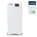 Kit 7 Moduli di Accumulo Impilabili Alta Tensione 35kWh LiFePO4 BMS Integrato, Inclusa Base e Box di Controllo, 100Ah, 358.4V, IP65, CEI 0-21 Garanzia 10 Anni SKU-120027