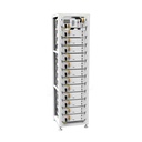 V-TAC Kit Rack Batterie di Accumulo Alta Tensione 12x5kWh LFP in Serie con HV Box BMS / Cavi / Armadio CEI 0-16 CEI 0-21 51.2V 100Ah 61.44kWh