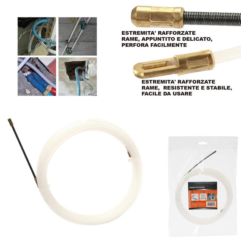 [AS318955] 15 Metri Sonda Passacavi Diametro 3mm