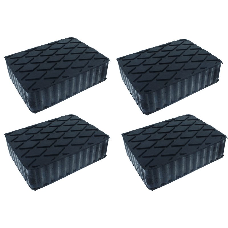 4 Pezzi Tamponi in Gomma per Ponti Sollevatori 160X120X40mm