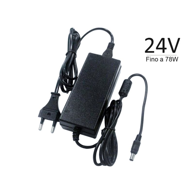 24V Trasformatore Alimentatore CV 3,25A 78W con Spina 220V a DC 24V IP44 SKU 3272