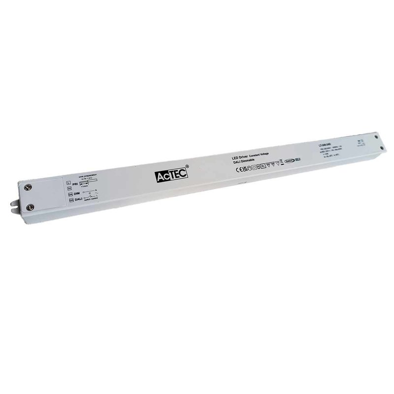 [AT-LT-240-24D] Alimentatore Dimmerabile DALI2 PUSH Pulsante 24V 240W Super Slim 450X32X23mm