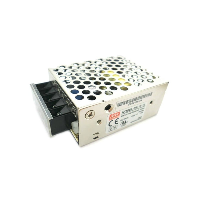 Alimentatore MW MEAN WELL CV 15W 1,3A RS-15-12 Trasformatore Da AC 220V A DC 12V Per Illuminazione Led