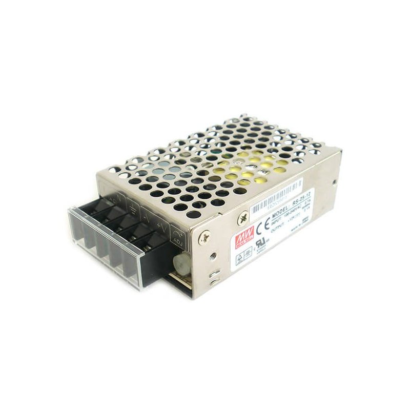 Alimentatore MW MEAN WELL CV 25W 2,1A RS-25-12 Trasformatore Da AC 220V A DC 12V Per Bobina Led
