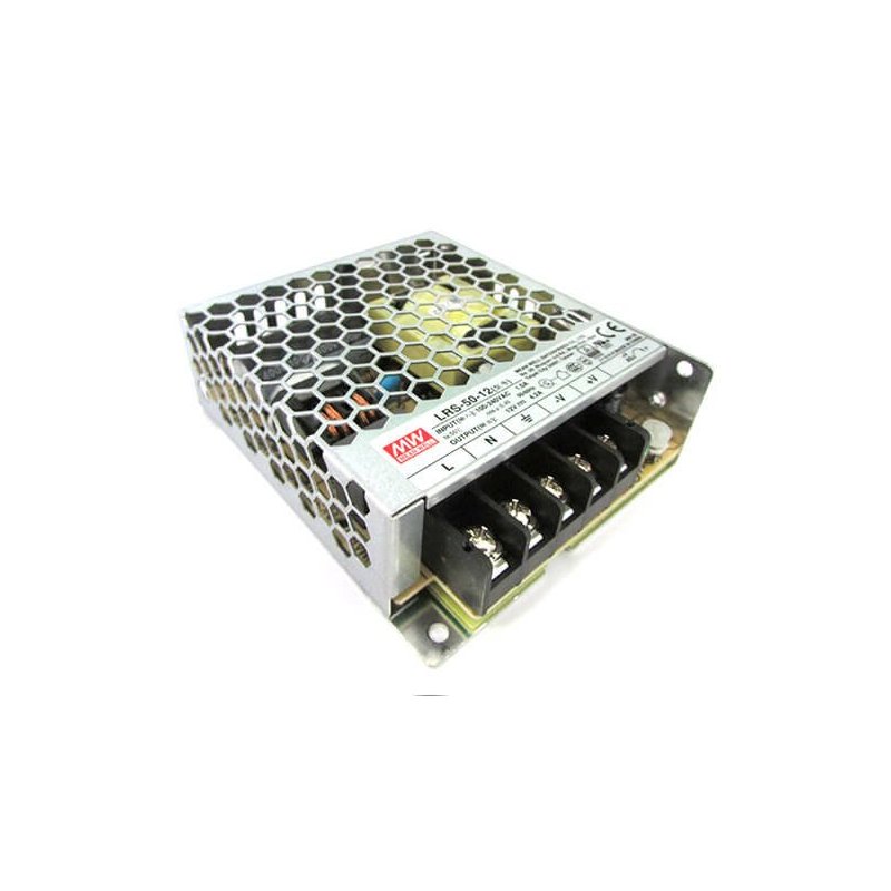 Alimentatore MW MEAN WELL CV 50W 4,2A LRS-50-12 Trasformatore Da AC 220V A DC 12V Per Strip Led