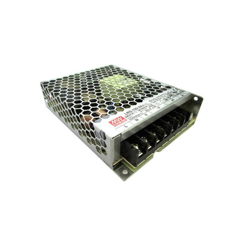 [MW-LRS-100-24] Alimentatore MW MEAN WELL CV Trasformatore 24V 100W 4,5A LRS-100-24 Da AC 220V A DC 24V Per Luce Led Input 220V e 110V