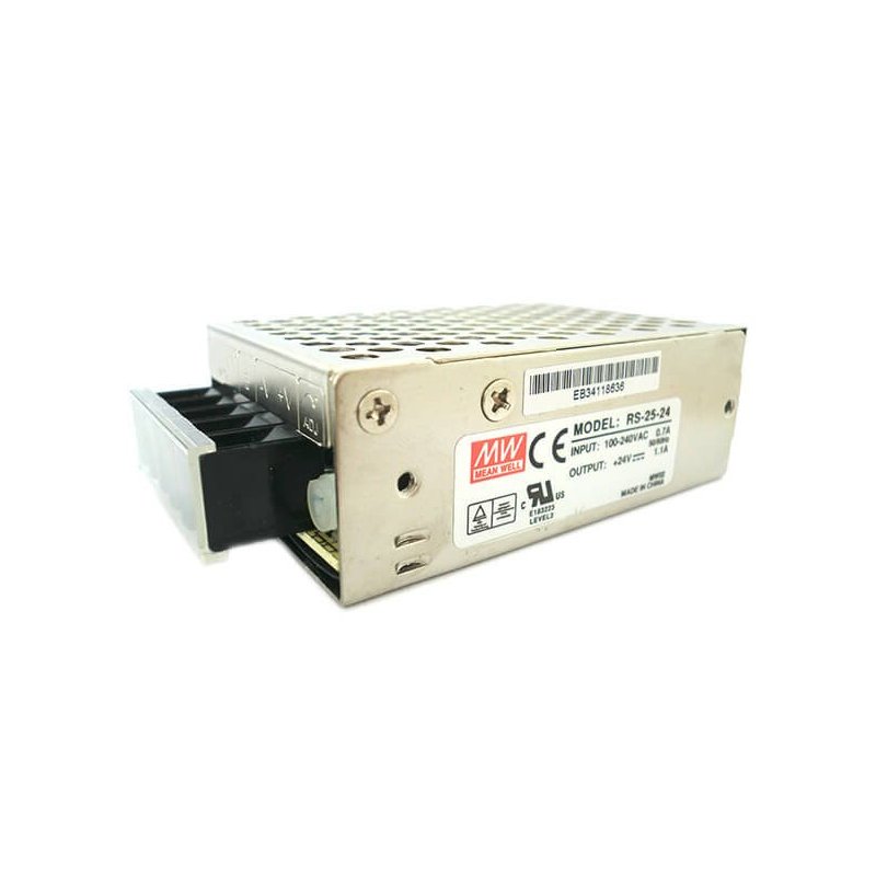 Alimentatore MW MEAN WELL CV Trasformatore 24V 25W 1,1A RS-25-24 Per Illuminazione A Led