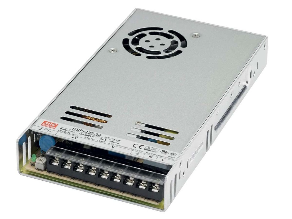 Alimentatore MW MEAN WELL CV Trasformatore RSP-320-24 320W 24V 13,4A Da 220V a DC 24V