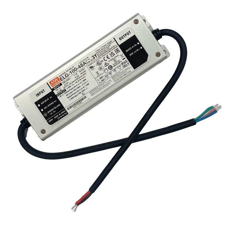 MW MEAN WELL ELG-100-48A-3Y Alimentatore IP67 96W 48V 2A Input 220V e 110V
