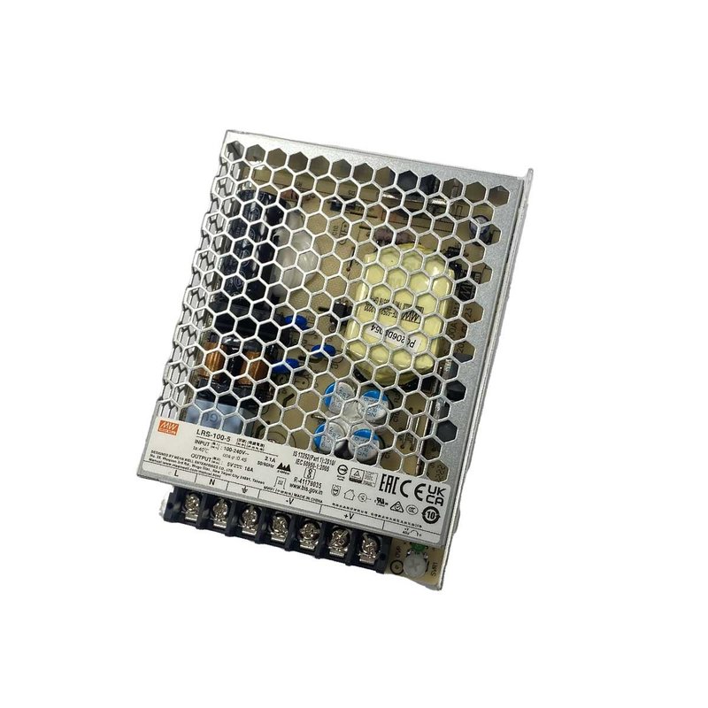 MW MEAN WELL LRS-100-5 Alimentatore Trasformatore 90W 5V 18A IP20 Input 220V e 110V