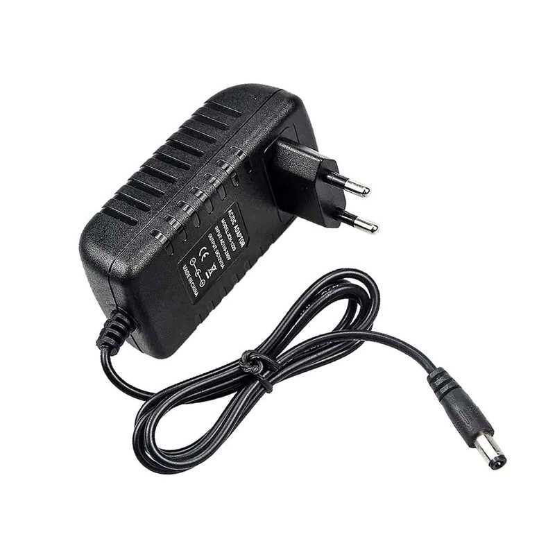 Trasformatore Alimentatore CV Con Spina da Presa Casa AC220V a DC 12V 2,5A 30W Colore Nero SKU-2671