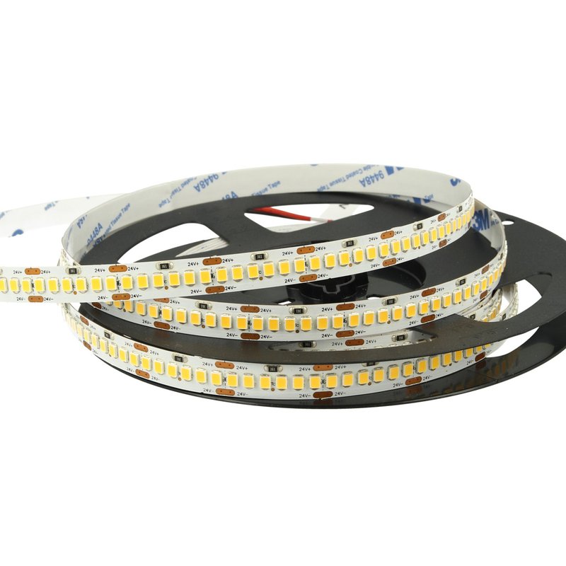 [BL2400F] 24V Bobina Striscia Led 20W/M Bianco Freddo 6000K 1200 Smd 2835 5 Metri IP20