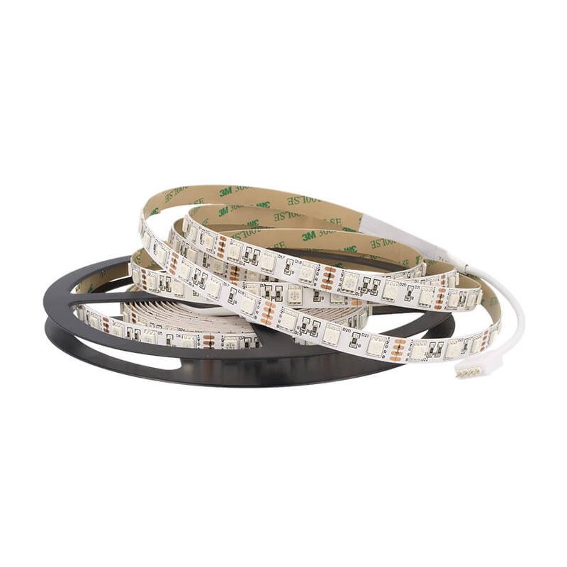 Bobina Striscia Led RGB 12V 300 Smd 5050 5 Metri IP20 Biadesivo