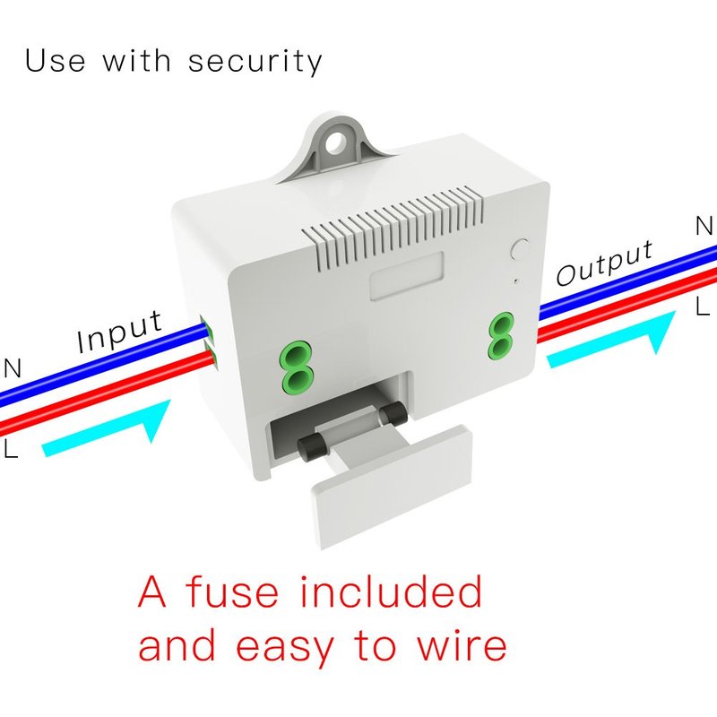 [CL8220] Centralina Ricevitore Wireless 220V 10A Installazione Interruttore Senza Cavi Frequenza 433 MHz