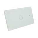 Interruttore Wifi Da Parete Pannello Touch 1 Tasto Colore Bianco WiFi + RF 433 Compatibile con Amazon Alexa e Google Home