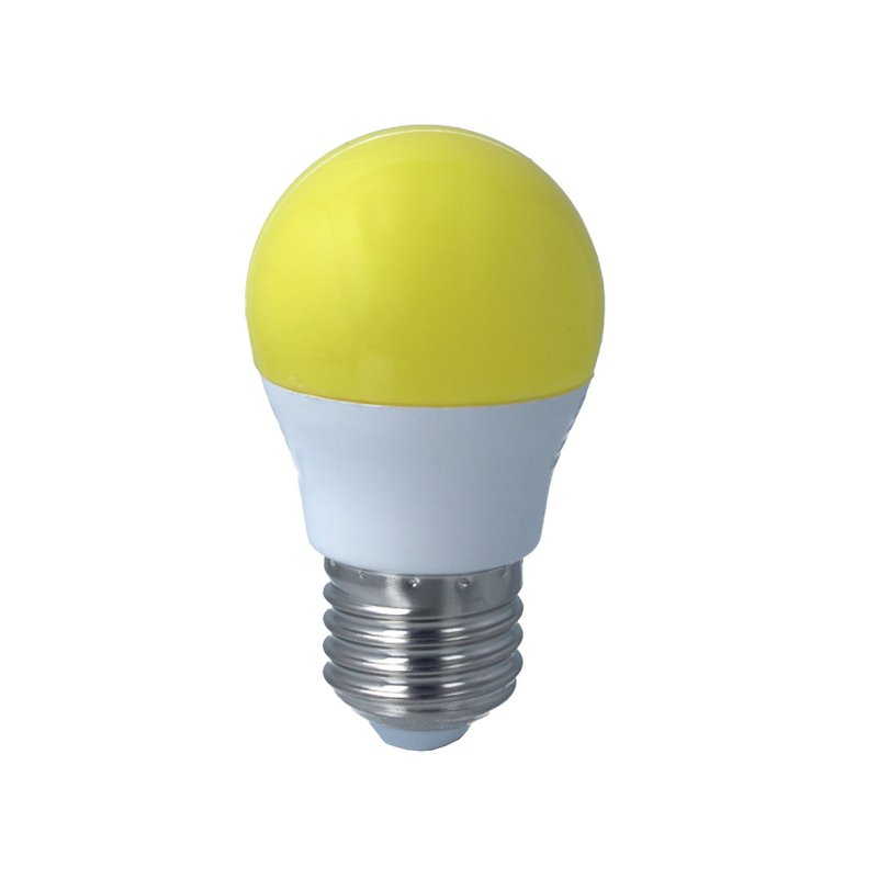 Lampada A Led E27 G45 4W 220V Colore Yellow Giallo
