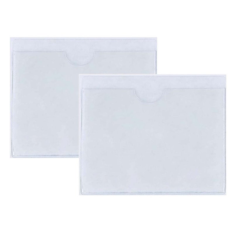 2 Pezzi Portabollo Auto Parabrezza con Adesivo Porta Assicurazione Permesso Parcheggio 11x8 cm