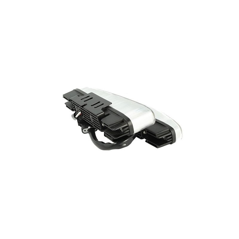 [AA10000] Kit luci diurne LED DRL 12V 5W, omologate E4 R87, universali IP65
