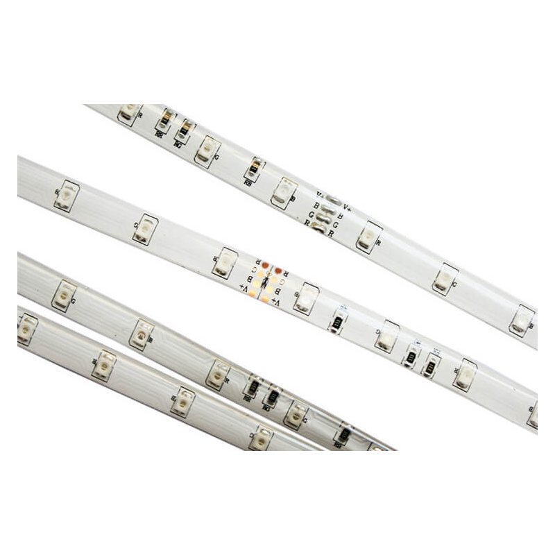 Bobina LED RGB 12V 5 metri, 300 SMD 3528, IP65, silicone biadesivo