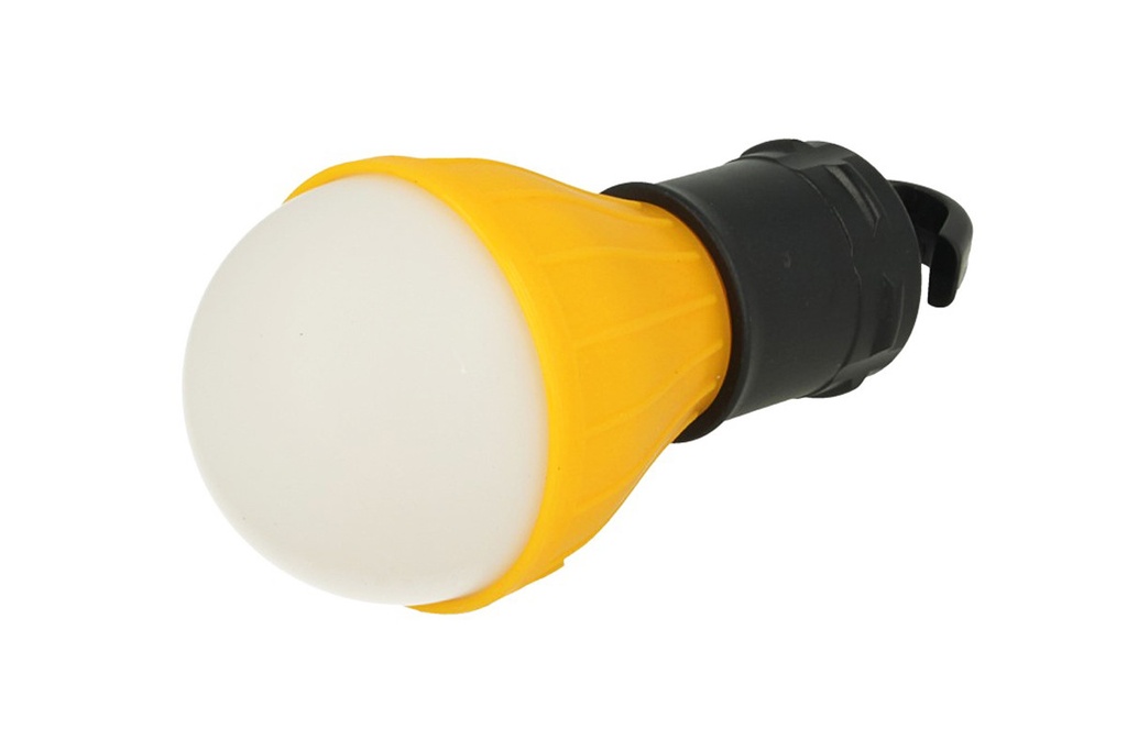 2 lampade LED portatili con gancio e interruttore, 3 modalità, a pile AAA