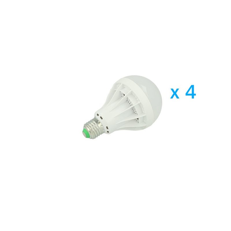 4 pz lampade LED E27 globo G85 opaca 15W, bianco freddo 6000K, 1400 lm