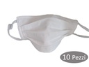 10 Pezzi Mascherina Tessuto TNT Lavabile Riutilizzabile Protettiva Made in Italy