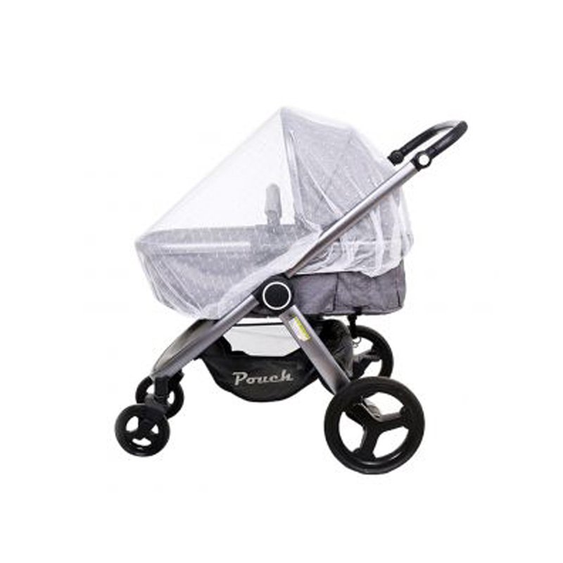 Zanzariera universale per passeggino 140x150 cm, bianca, lavabile