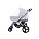 Zanzariera universale per passeggino 140x150 cm, bianca, lavabile