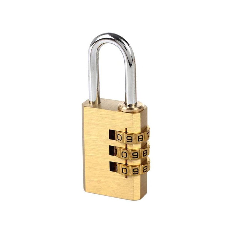 Lucchetto a combinazione 3 cifre, anello 20 mm, per valigia e armadietto