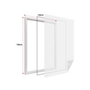 Zanzariera finestra adesiva bianca 130x150 cm con nastro in velcro