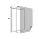 Zanzariera finestra adesiva nera, rete lavabile, 150x200 cm, con velcro