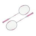 Set 2 Racchette Badminton Monoblocco in Fibra di Carbonio