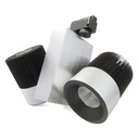 Faretto LED Binario Monofase Doppia Testa 30W 2x15W COB Orientabile 3000K o 6000K