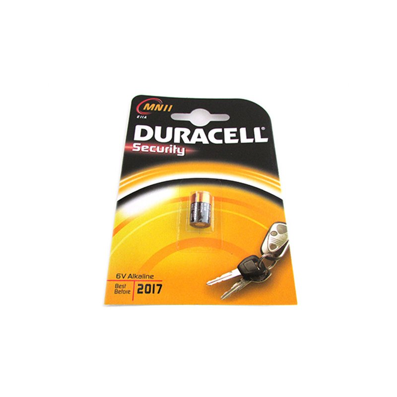 Pila Batteria Duracell Alkaline MN11 E11A Security 6V Per Dispositivi di Sicurezza Telecomando Auto