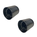2 Pezzi Portalampade E27, Portalampada in Termoplastico Nero