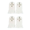 2 Kit Portalampade Per Neon Tubo Led T8 Con Base di Fissaggio