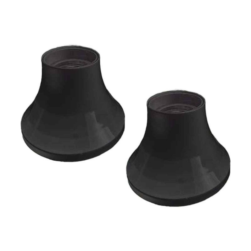 [EX-SK01042AX2] 2 Pezzi Portalampade E27 Portalampada Da Parete Con Base Dritto in Termoplastico Nero