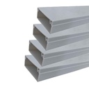 8 Metri Canaline Passacavi In PVC Con Biadesivo e Coperchio 60X40mm Bianco - 4 Pezzi da 2 Metri