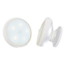 Faretto Led Luce Notturna Bianco Freddo con Sensore di movimento Calamitato Snodabile Rimovibile Ricaricabile USB con Batteria Litio Per Scala Corridoio Mansarda Garage Armadio