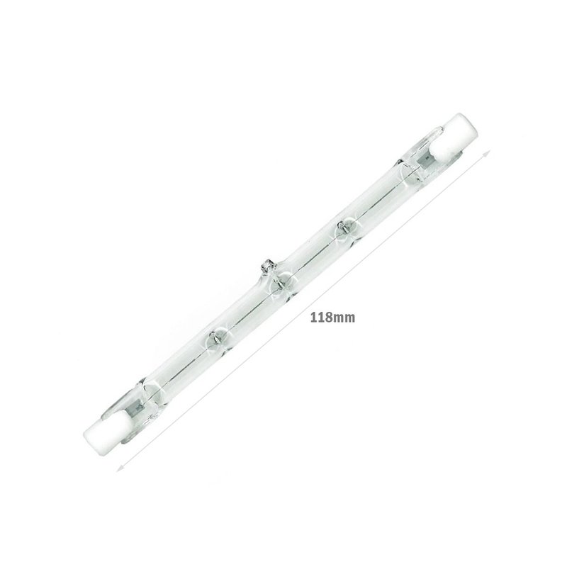 2 PZ Lampade Alogene Dimmerabili R7S 118mm 160W 2650lm Bianco Caldo 2800K