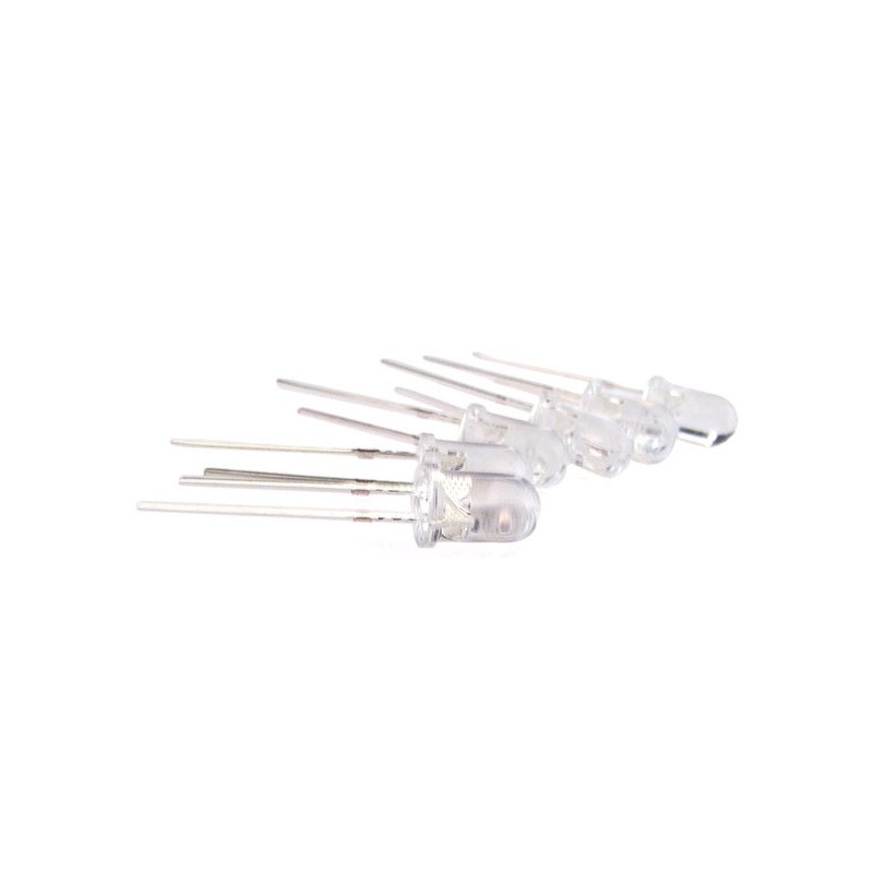 Confezione Da 500 PZ Led F5 Diametro 5mm Colore Rosso Red 600-650nm 2,0-2,2V Gamba Corta