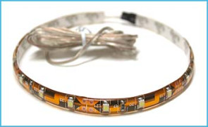 Striscia Led 30cm 18 Smd Bianco Tagliabile Biadesivo 12V