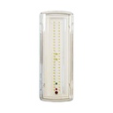 Lampada di Emergenza LED, 3,5W 400lm 6500K, SA/SE Sempre Accesa e Solo Emergenza, Autonomia 3 Ore, IP65, Montaggio Parete o Soffitto, Batteria Ricaricabile al Litio 7,4V 1,5Ah, 270x100x54mm